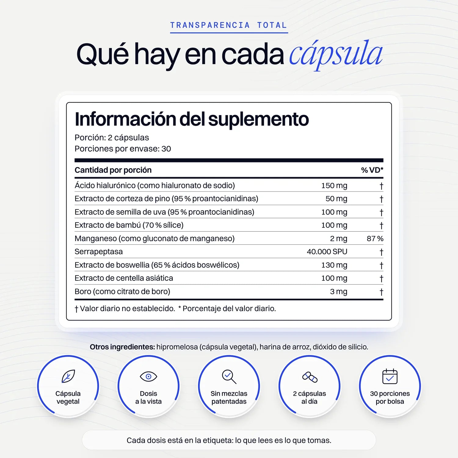 Livella MioFlow™ · 08 informacion nutricional